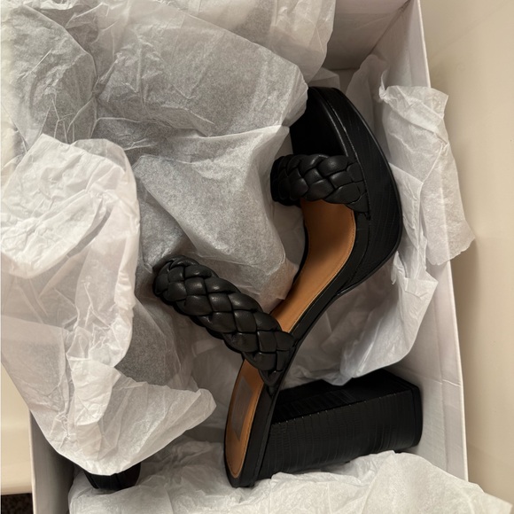 Dolce Vita Women's Peggy Black Braided Heeled Sandals - Picture 6 of 7